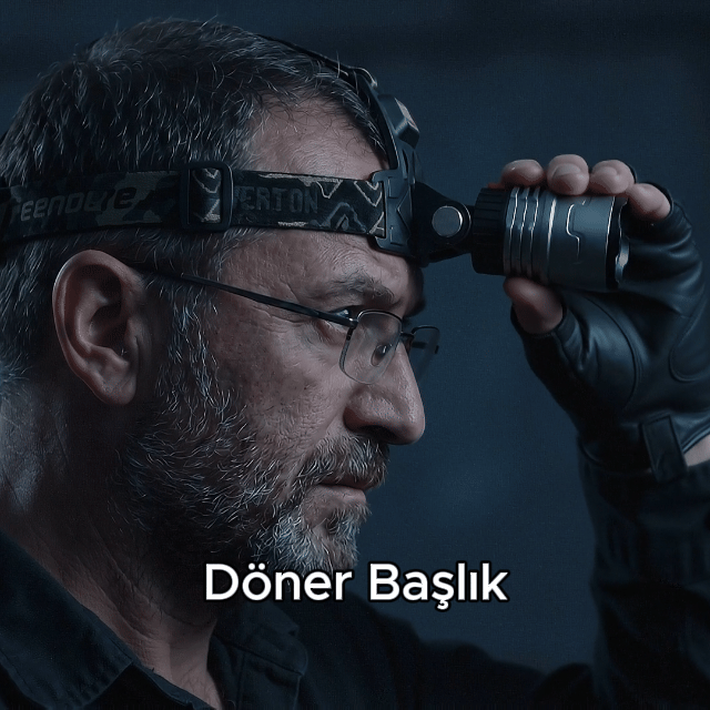 3000 LÜMEN Hareket Sensörlü Zoom Kafa Lambası USB Şarjlı Su Geçirmez Dijital Ekranlı - 4