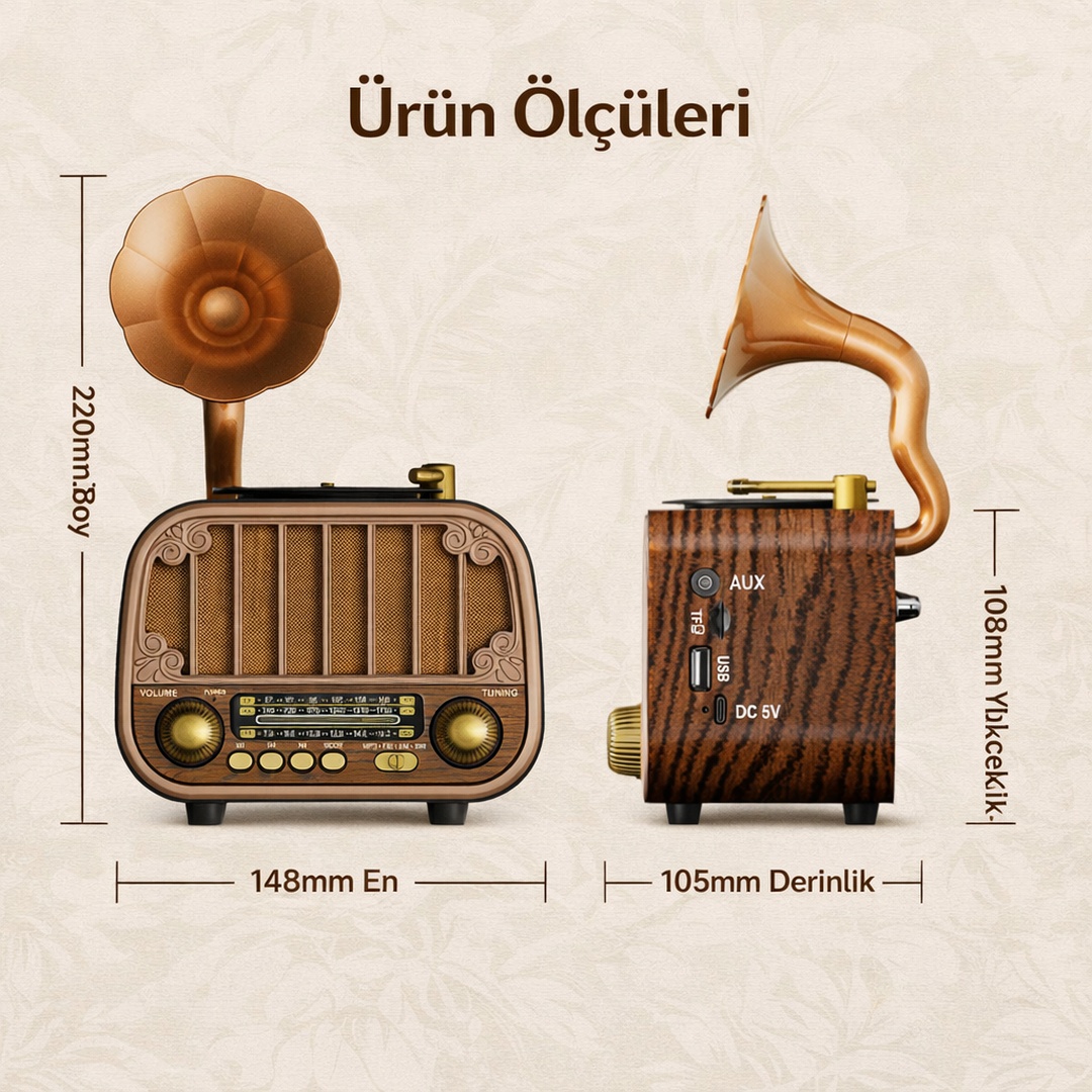 Ürün Ölçüleri 148x105x220mm